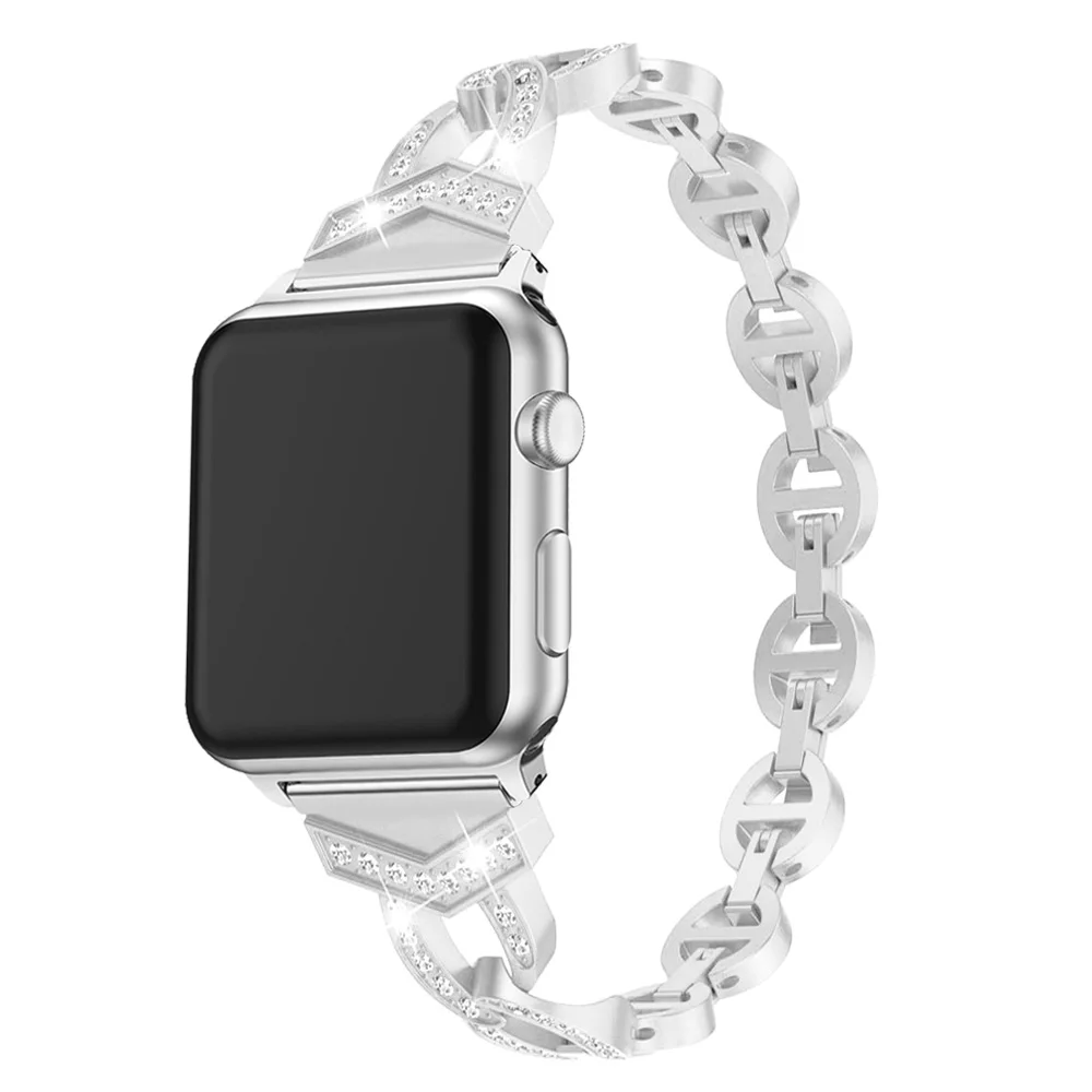 Ремешок для часов из нержавеющей стали iWatch Apple Watch 38 мм 40 42 44 Серия 1 2 3 4 5 | Наручные