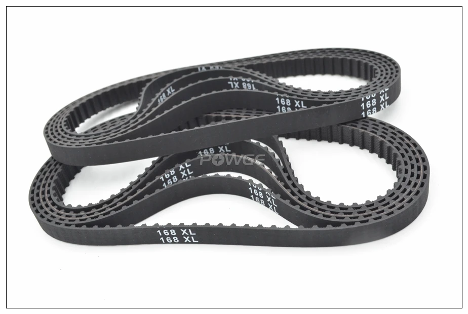 5pcs 160/162/164/166/168 XL Timing Belt W=025&quot 037&quotmm Perimeter 406.4/411.48/416.56/421.64/426.7mm Rubber Inch Trapezoid |