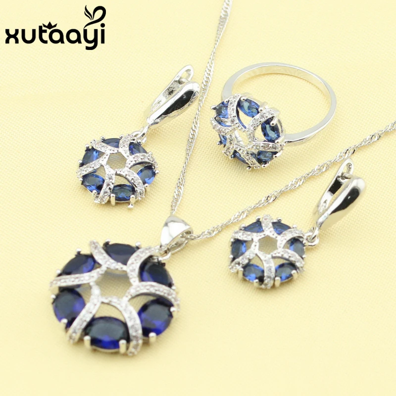 Новинка Модные Зеленые искусственные изумруды из стерлингового серебра Женское