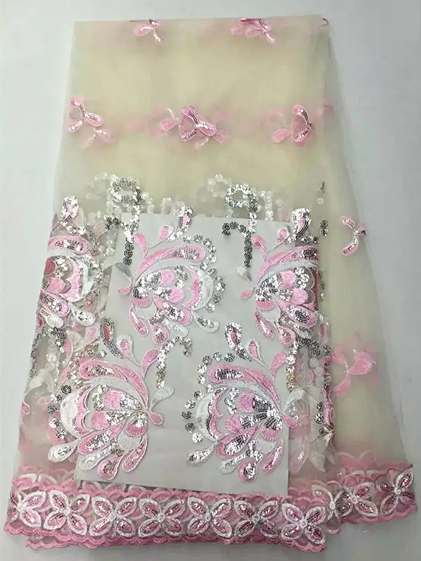 (5yd/lot) KGN47 с блестками Африканская Чистая ткань Шнурка На продажу Французский тюль