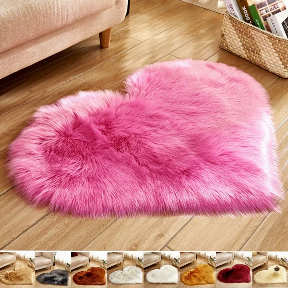 Прямая поставка шерстяные коврики из искусственной овчины Нескользящие