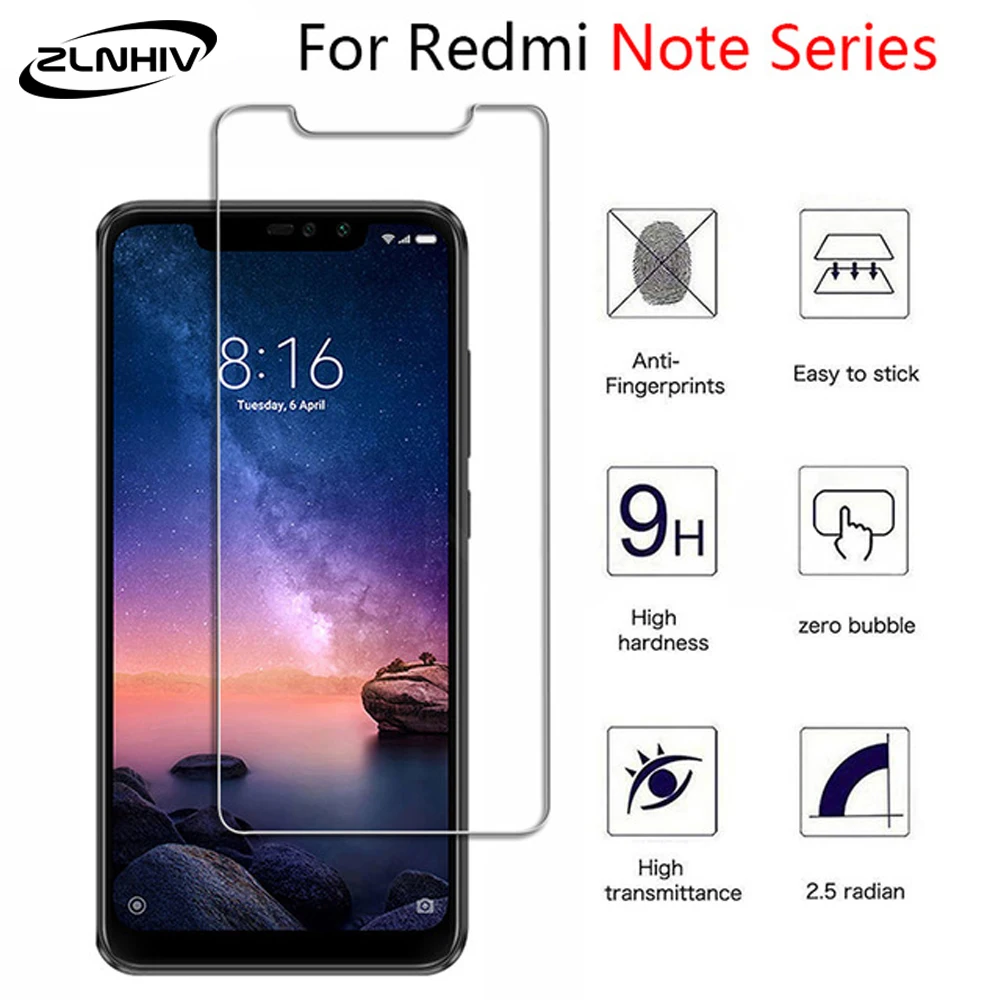 Закаленное стекло zlnвич для xiaomi redmi s2 note 4 4X 5 plus 5A 6 6A pro Защитная пленка экрана