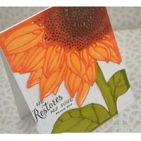 sunflower panel metal cutting dies stencils for diy scrapbooking decorative crafts supplies embossing paper cards new 2018 die