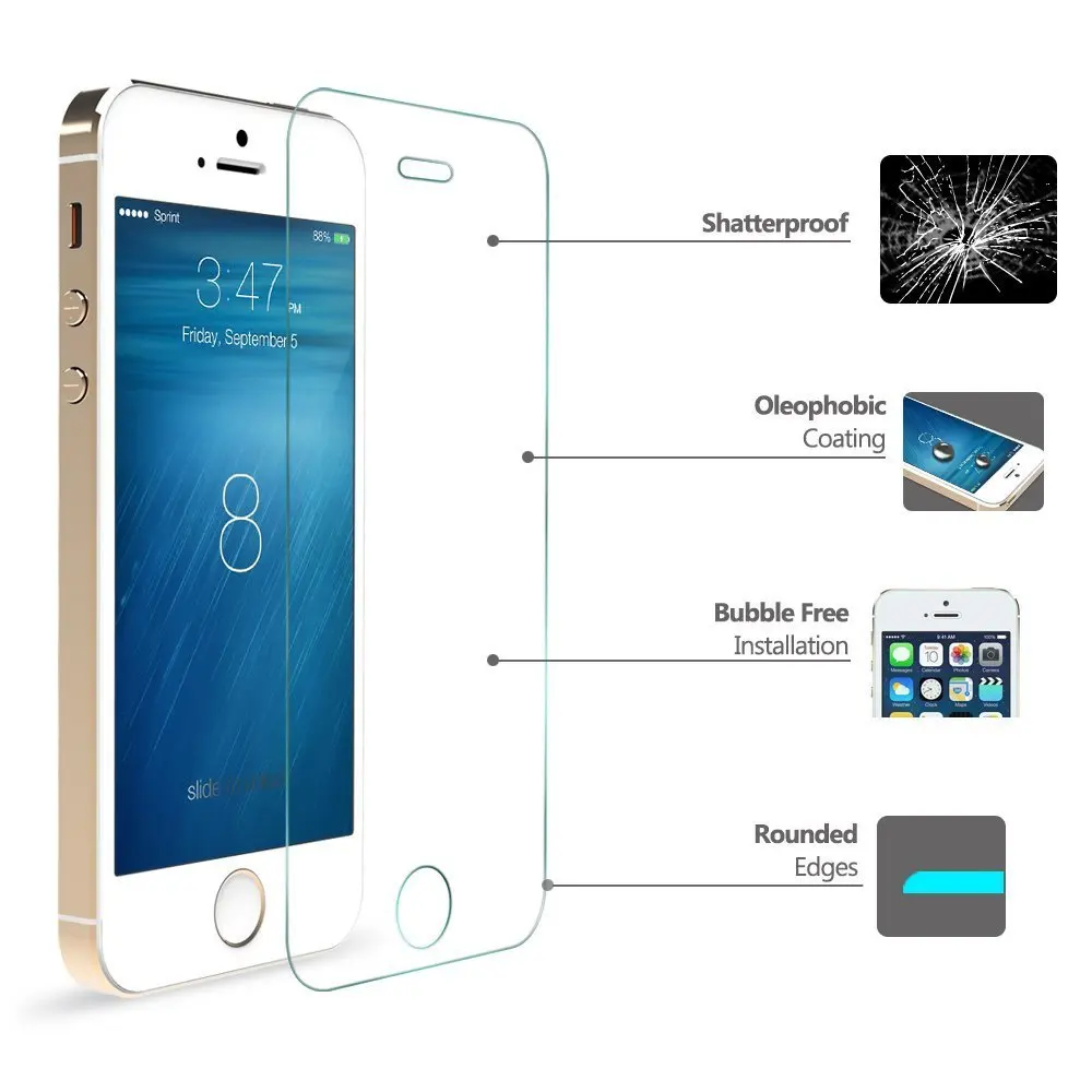 Ультра тонкий 0 3 мм 9H с защитой от царапин Закаленное Защитное стекло для