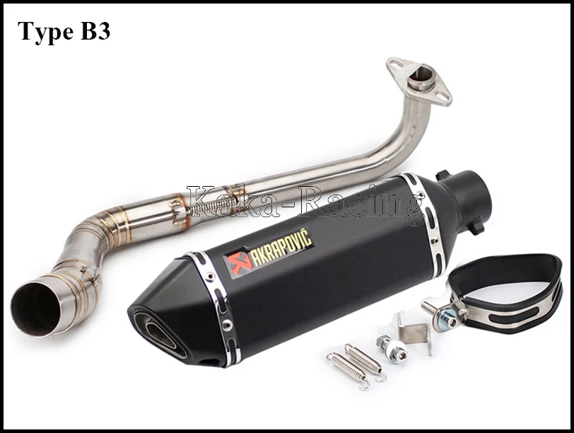 N-MAX 155 мотоцикл Akrapovic глушитель выхлопной трубы для Yamaha NMAX155 NMAX125 N MAX NMAX 155 - Цвет: Type B3