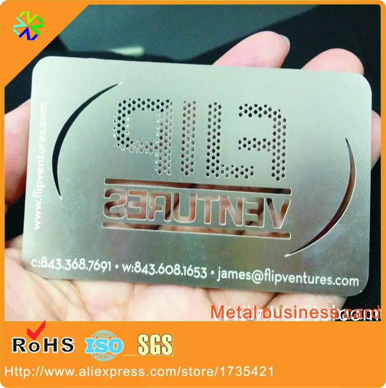 stainless steel material 80*50mm cutting through 0.3mm thickness card metal