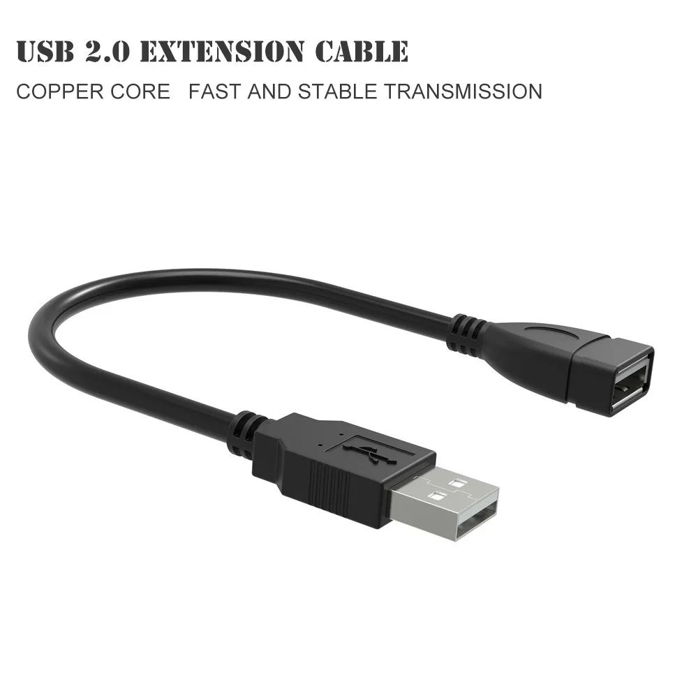 Высокоскоростной Кабель-Удлинитель USB 2,0 с разъемом «Папа-мама», Кабель-адаптер для принтера, камеры, мыши, USB флеш-накопителя