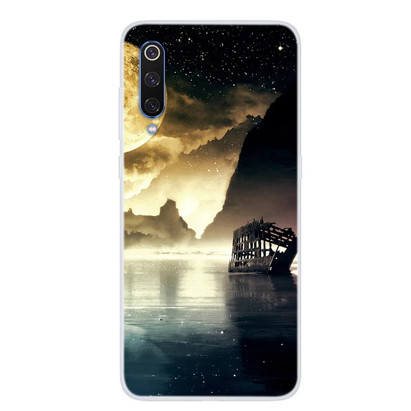 Модный милый чехол для телефона с мультяшными животными Xiaomi MI 9 SE рисунком мягкий