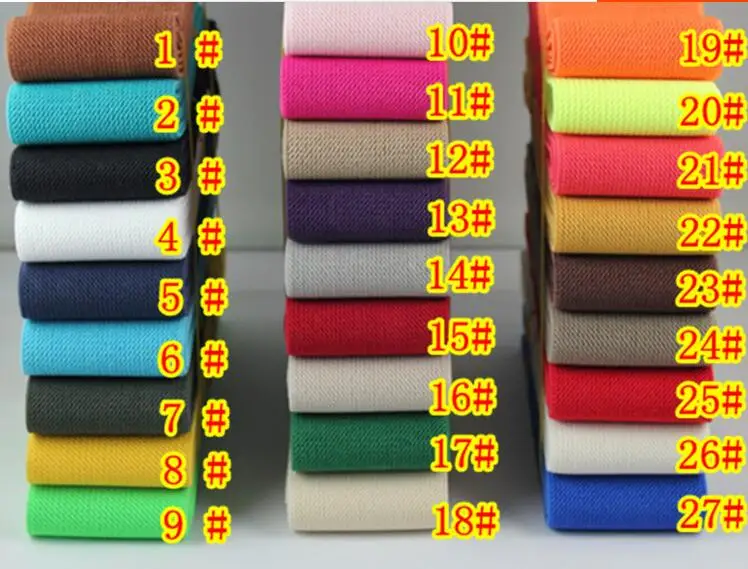 

5cm wide 2 meters Fashion elastic band for sewing diy patchwork elastic waist belt making candy color elastic tape