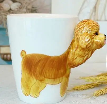15 Креативная 3D кружка с изображением животных керамическая кружка кофейная чашка пивная кружка с печеньем 300-400 мл Copo bardak xicara Забавный подарок - Цвет: 15