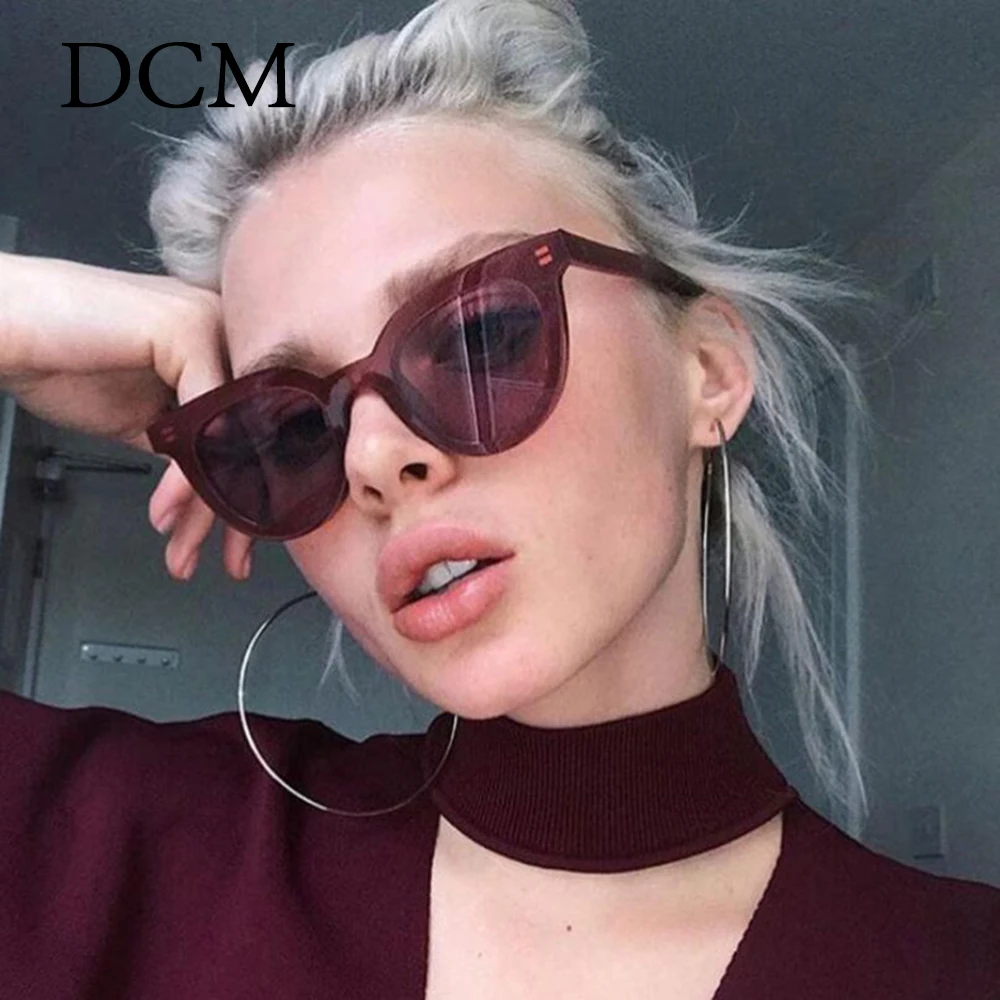 Женские солнцезащитные очки кошачий глаз DCM брендовые дизайнерские в стиле ретро