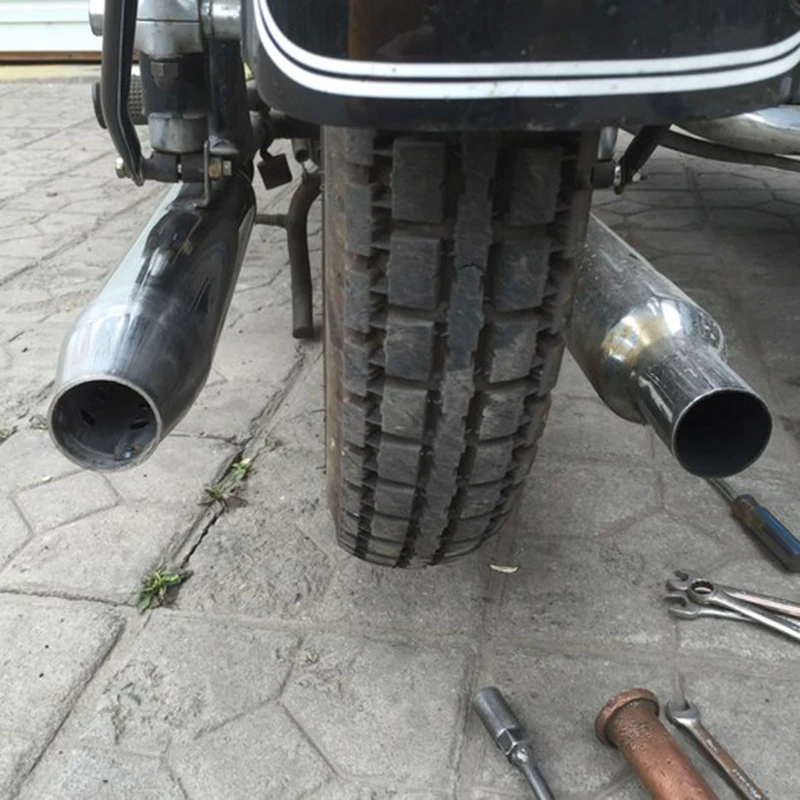 Алюминиевый глушитель для BMW R50 R1 R12 R 71 M72 Урал ретро Круглый модифицированный