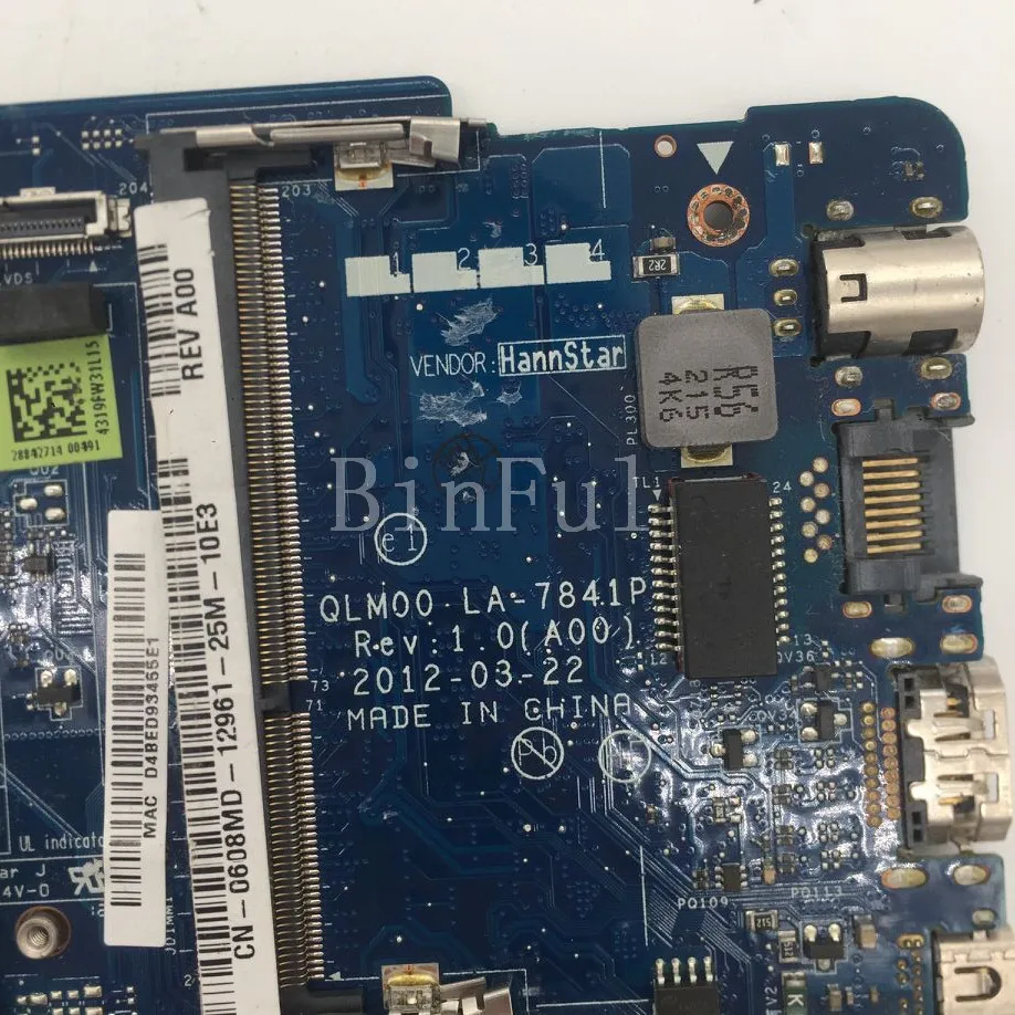 Высокое качество для XPS 14 L421x материнская плата ноутбука CN-0608MD 0608MD 608MD QLM00 LA-7841P с SR0N8