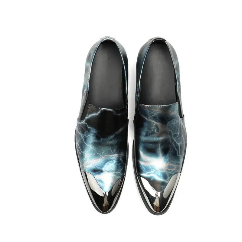 Туфли мужские с металлическим носком повседневная кожаная обувь английский