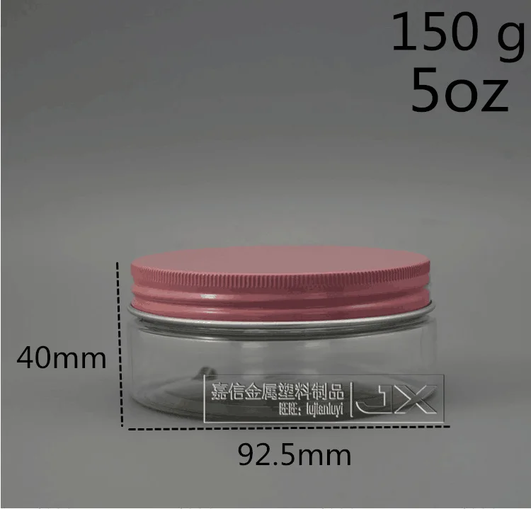 150ml pink lid(10) 10 шт. 8 унций 16 унций прозрачный пластиковый флакон конфеты печенье мед пустой контейнер для упаковки еды банк - Цвет: 150ml pink lid(10)