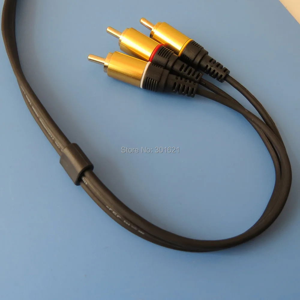 5 шт. 2 метра 6 футов 3RCA на аудио кабель позолоченный|audio cable gold plated|audio cable3rca |
