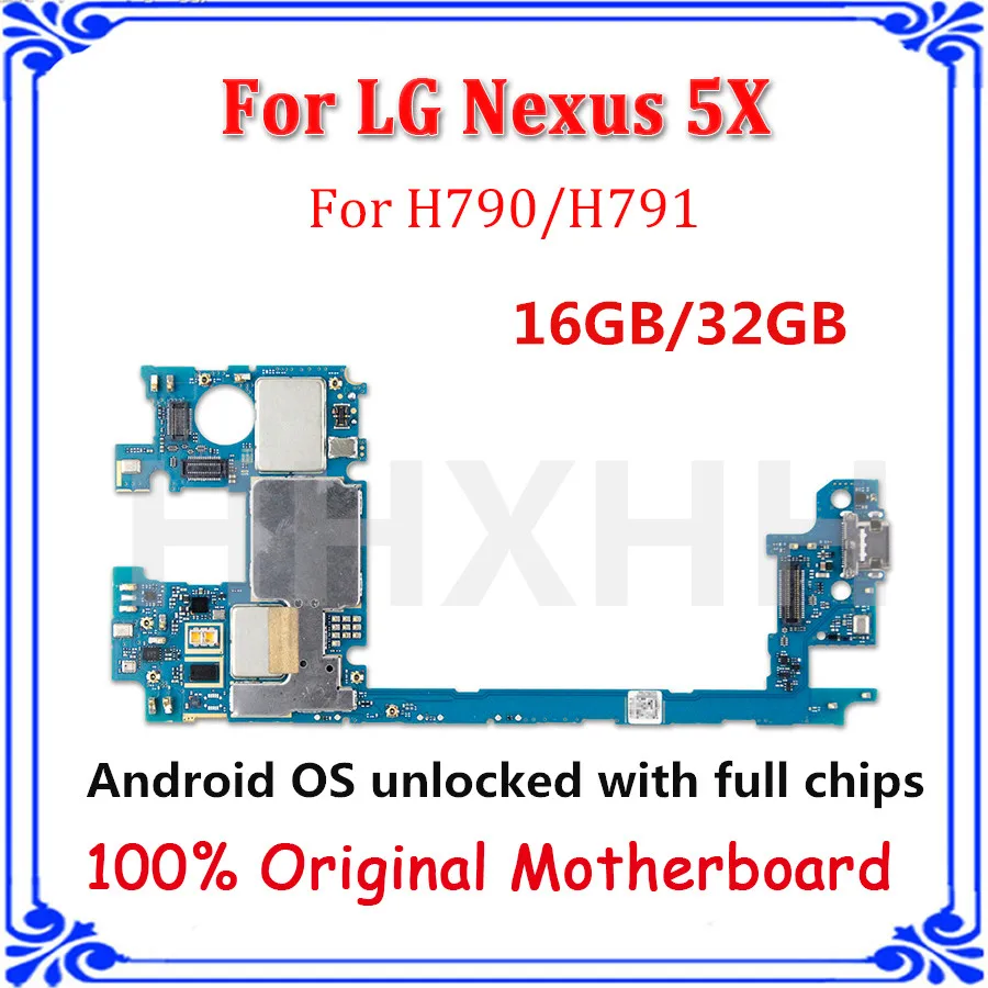 Оригинальная материнская плата для LG Nexus 5X H790 H791 16 Гб/32 ГБ разблокированная