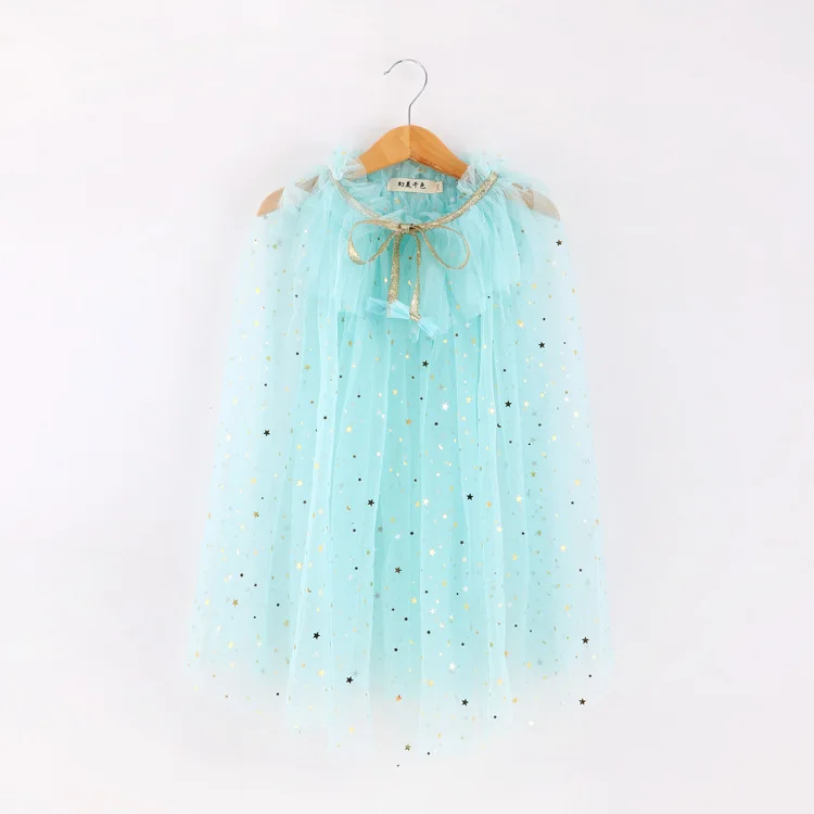 Summer Girls Dress Blazers Children's Shawl Baby Beach Wear Princess Jacket Cloak Chiffon Tulle Sequin Coat Boutique Cape | Детская