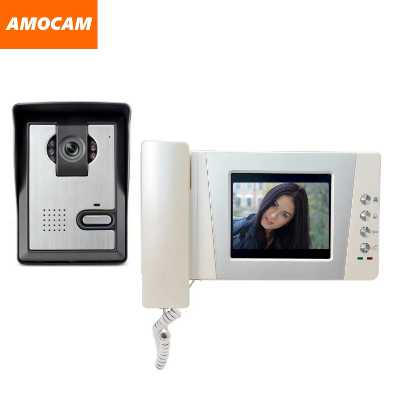 Видеодомофон с монитором 4 3 дюйма видеодомофон ИК камера ночного видения дверной