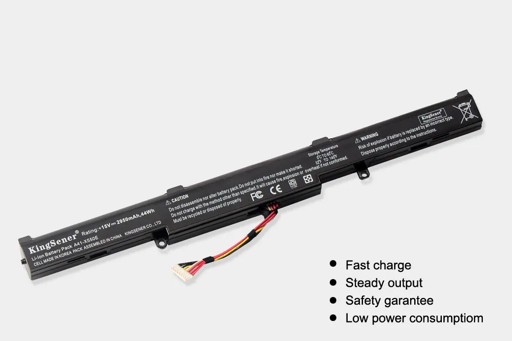 KingSener Корея сотовый A41-X550E Аккумулятор для ноутбука ASUS X450 X450E X450J X450JF X751M X751MA X751L X750JA A450J A450JF A450E