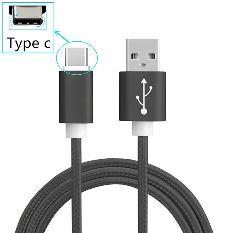 USB Type C плетеный провод для быстрой зарядки зарядное устройство xiaomi huawei p10 p20 pro lite