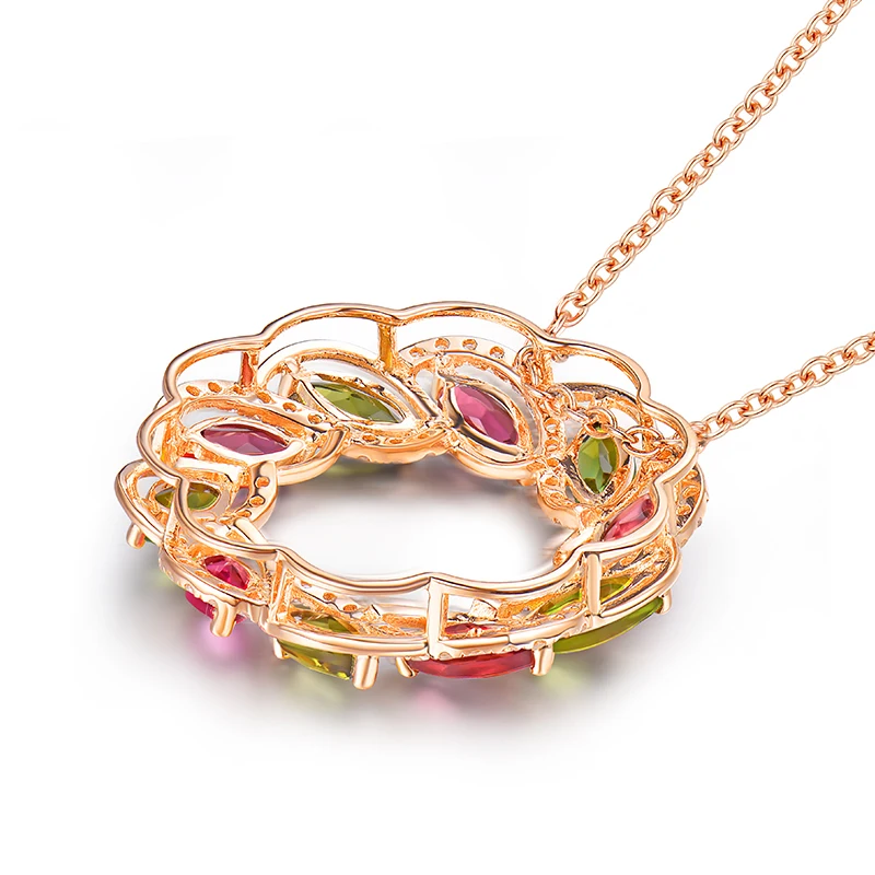 Цепочка с подвеской из натурального розового золота 18 К | Украшения и аксессуары