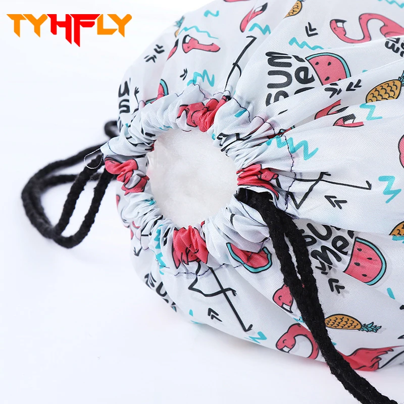 Малый 3D печати мешок Фламинго drawstring ткани сумки Рюкзак Мешок макияж школы Футбол