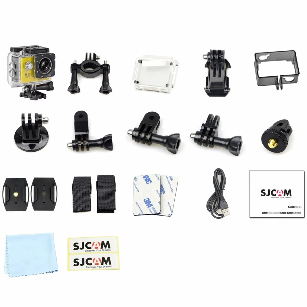 Оригинальная Экшн камера SJCAM SJ4000 WiFi 2 0 дюймовый спортивный DV ЖК экран 1080P HD для