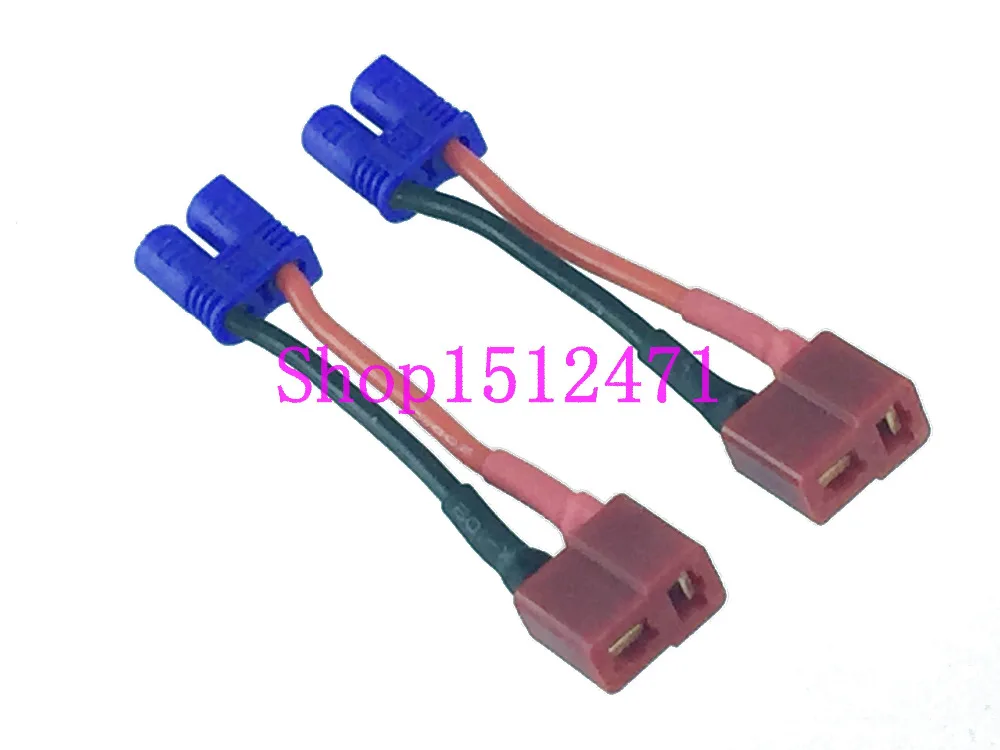 2 шт. Т образный адаптер Deans Мама папа EC2 18AWG провод 5 см для аккумулятора RC lipo|t-plug| |