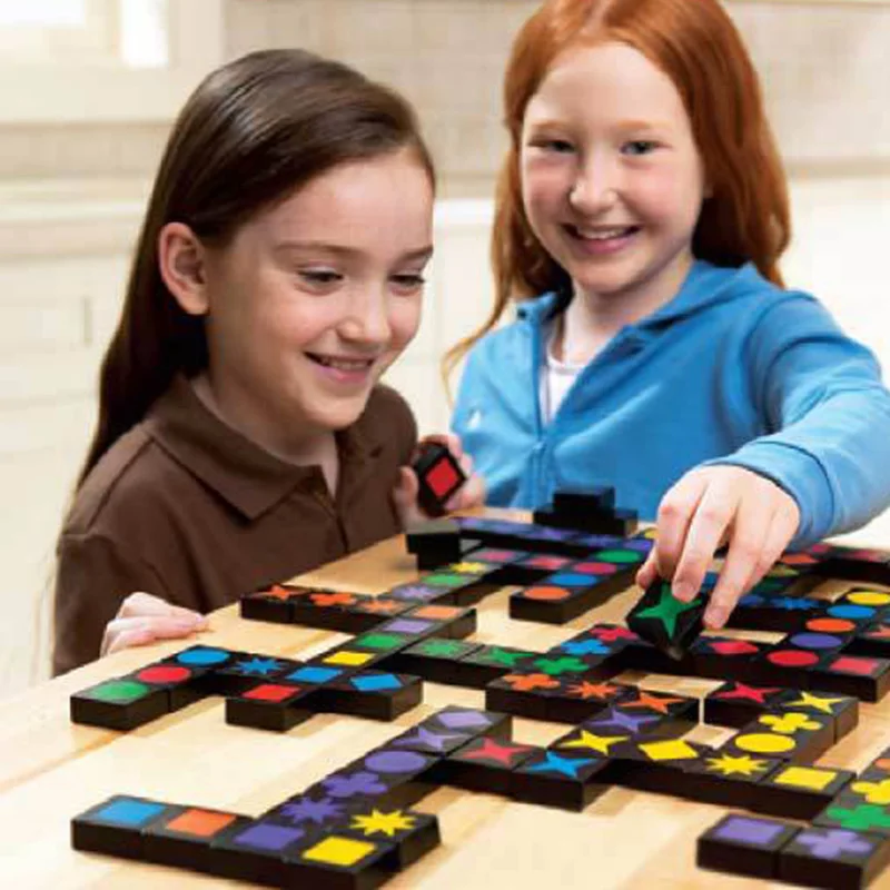 Настольная игра Qwirkle 108 шт./компл. деревянные шахматы английская версия обучающая