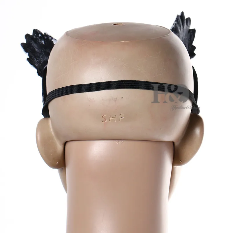 H & D 7 дюймов половина лица маски совы для взрослых Хэллоуин Маскарад косплей