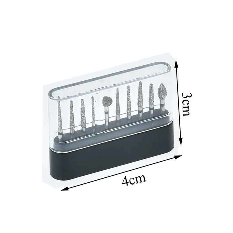 10pcs/set High Quality Dental Burs Set Diamond Polishing Grinding Drill Grinder Bits Rotary Tool | Красота и здоровье