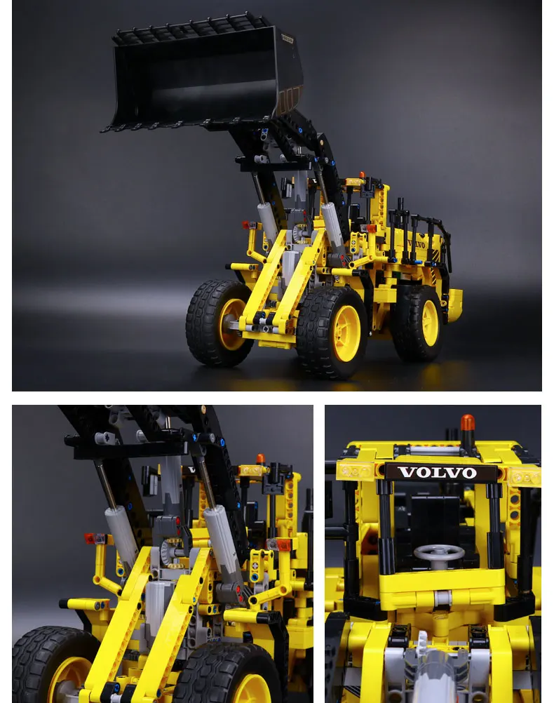 20006 technic серии L350F колесный погрузчик дистанционное управление модель автомобиля строительные блоки кирпичи с 42030 Рождественский подарок