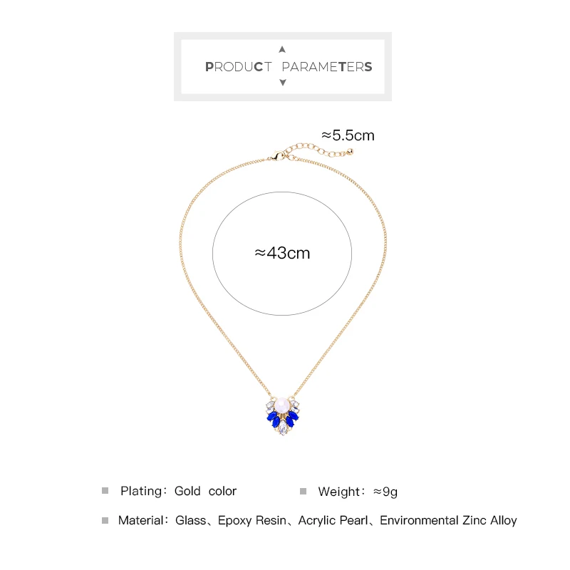 Трендовая женская одежда аксессуар Шарм акриловый жемчуг кулон ожерелье для