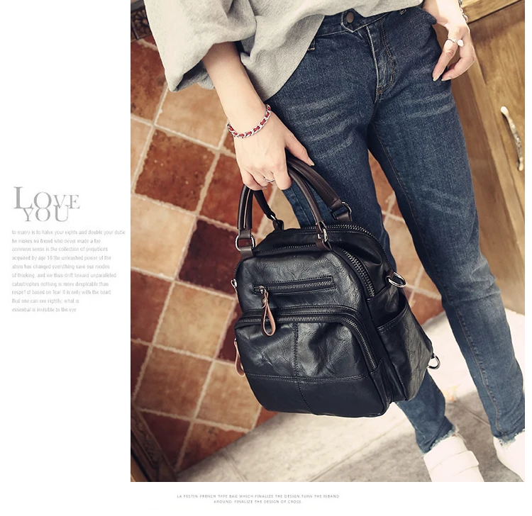 winter novelty women causal soft pu leather one shoulder bag female black brown green crossbody bag multifuntional handbag