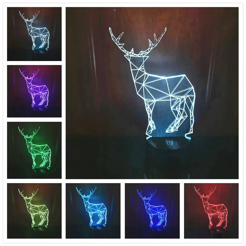

New Arrival Dog 3d Lamp Acrylic Small Night Lights, Led Is Stereo Touch Lamp Night Light For Children Usb Led Table Lamp