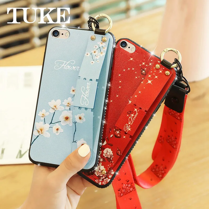 Чехол с ремешком на запястье для Xiaomi mi 9 SE 8 Lite mi Max 2 5X A1 6X A2 Play Lanyard Strap Cover для Red mi Note 7 5 4X4 6A 6 Pro 5 Plus