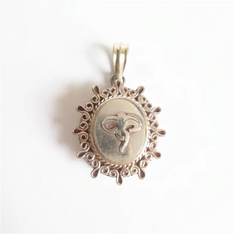 J. Buddha Eye TGB117 Тибетский амулет подвески белый металл медь Молитва коробка ГАУ бесконечный узел Dorje Ом калачакра Будда глаз - Окраска металла: J. Buddha Eye