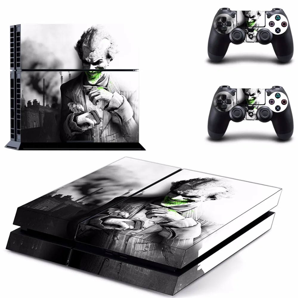 DC Joker VS Batman наклейка для PS4 наклейка для sony playstation 4 консоль и 2 контроллера наклейка для PS4 виниловая наклейка