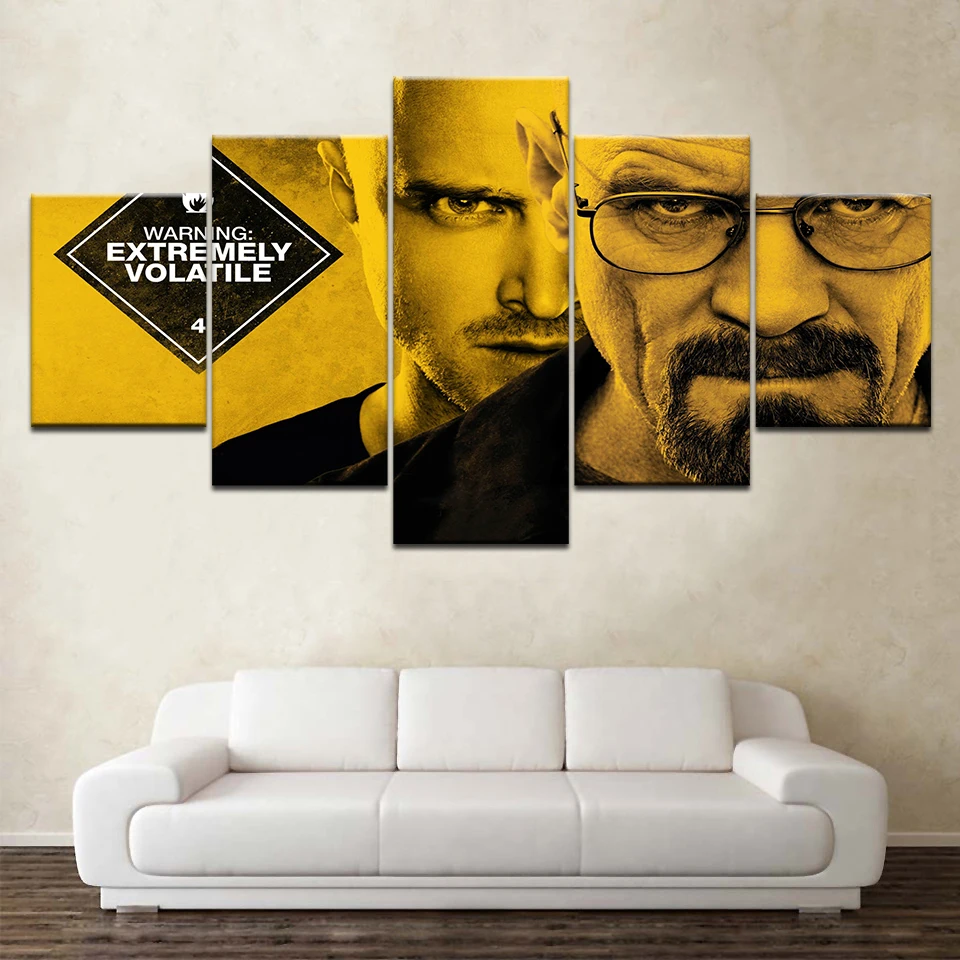 Breaking Bad фильм 5 шт. обои современный модульный художественный плакат на холсте