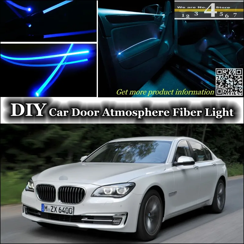 Для BMW 7 F01 F02 внутренний окружающий свет тюнинг атмосферное волоконно оптическое