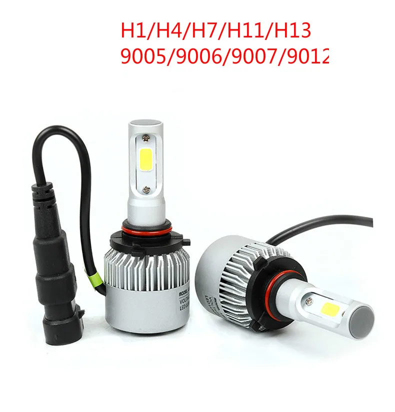 Комплект автомобильных светодиодных фар H1/H4/H7/H11/H13/9005/9006/9007/9012 S2 1 шт. 6000 K 12 В 36 В|led
