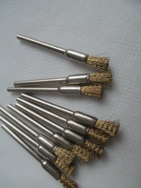 10 шт 3*6 мм латунная проволочная щетка для снятия шлифовального круга