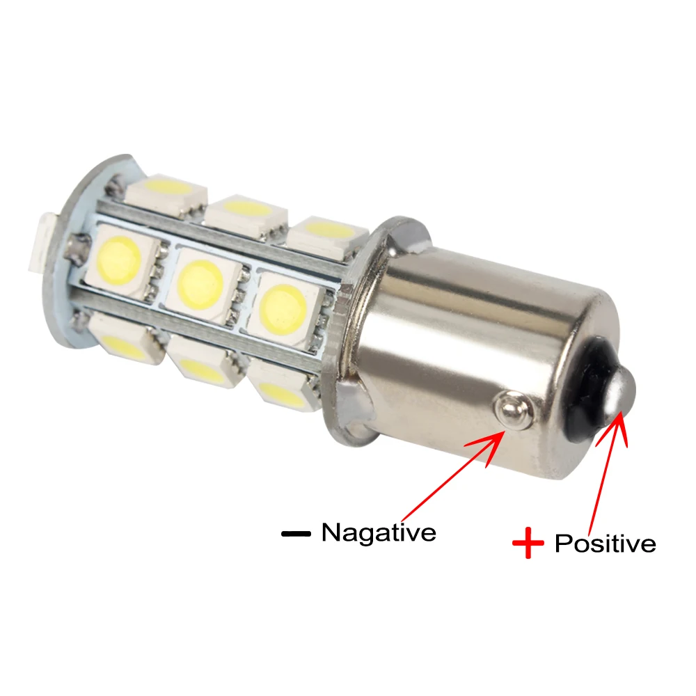 LEEPEE 2шт BA15S светодиодный противотуманный фонарь тормозной светильник 18 SMD 1156 5050
