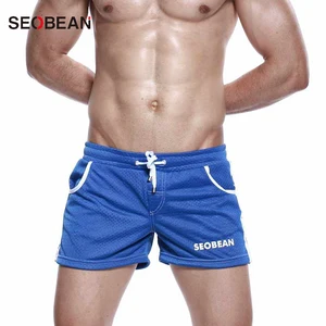 Мужские повседневные дышащие шорты, быстросохнущие дышащие спортивные штаны для бега, гей-тренажерного зала, фитнеса, бодибилдинга