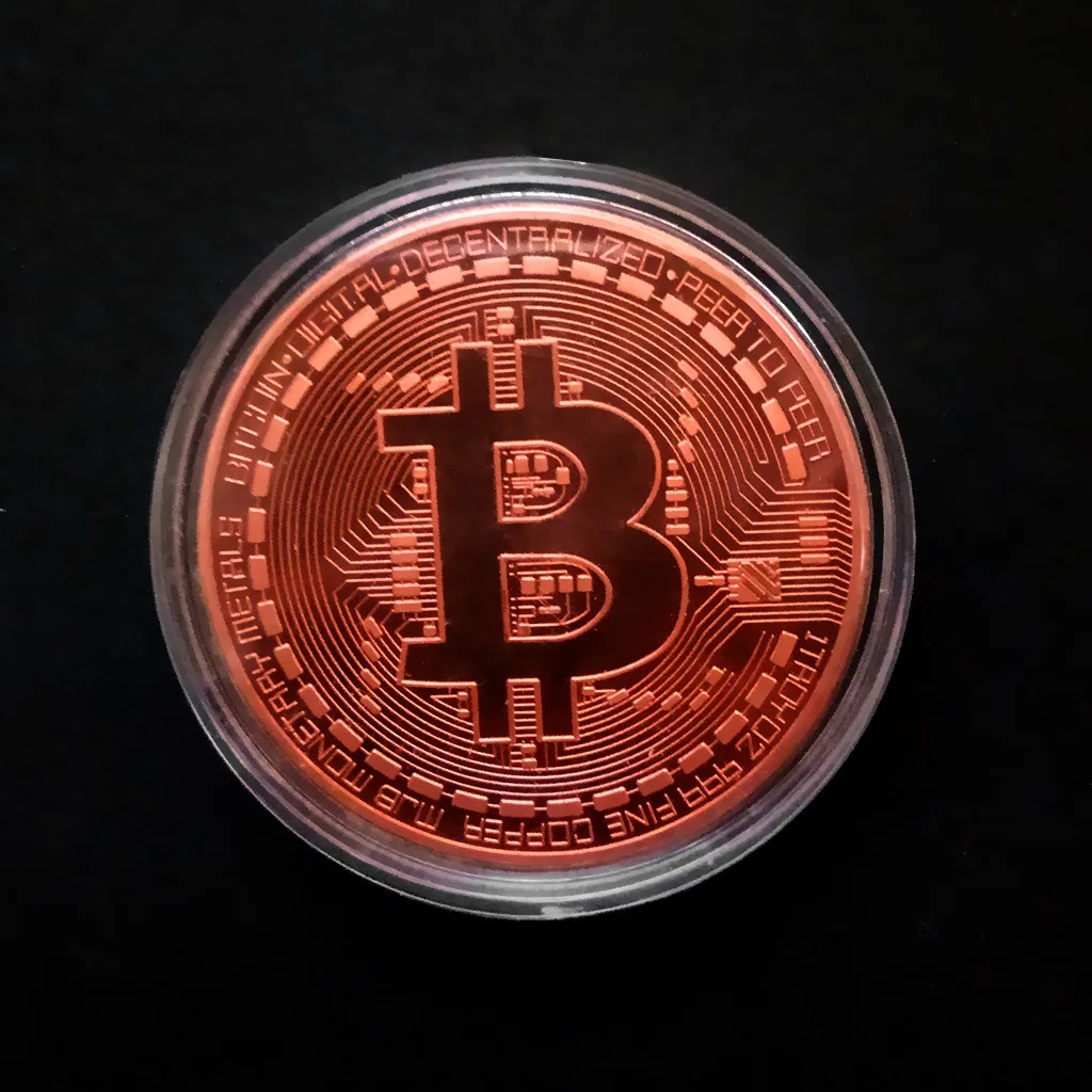 Позолоченная монета Биткоин коллекционный подарок Casascius Bit Coin арт-коллекция монет btc физическая Золотая памятная монета