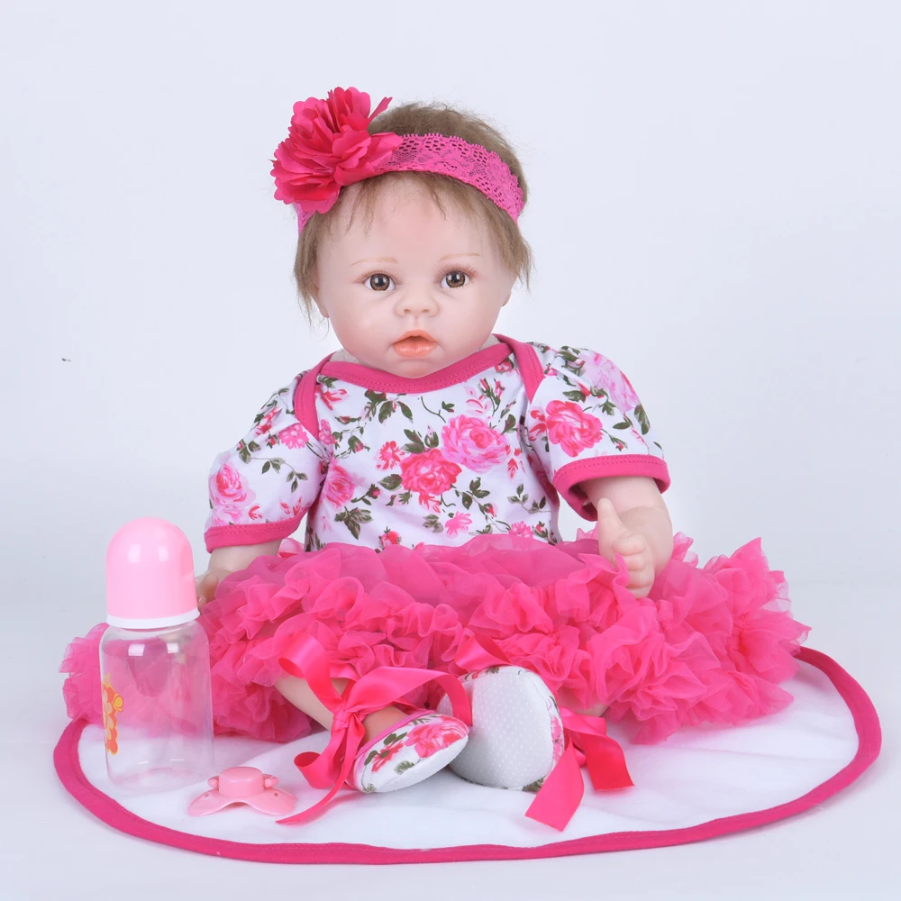 22 &quot/55 см Силиконовые reborn baby doll игрушки babies play house для малышей подарок на день
