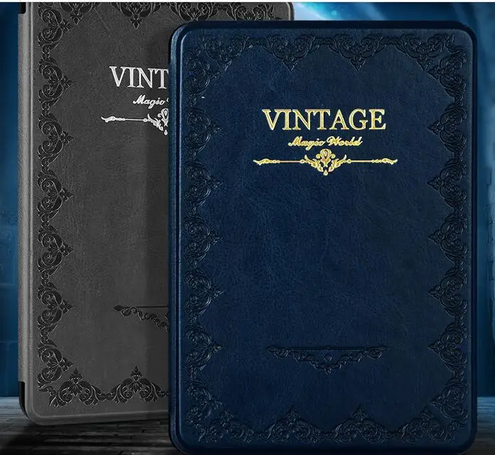 Винтажный кожаный чехол книжка для kindle paperwhite 4|Чехлы планшетов и электронных