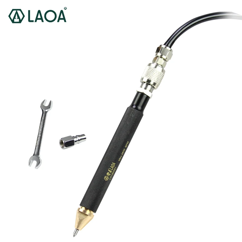 LAOA Pneumatic Carve Engraving Pen Tungsten Steel Grinder Air Tools Pneumatic Engraver For Engraving Metal Jade Plastic Ceramics