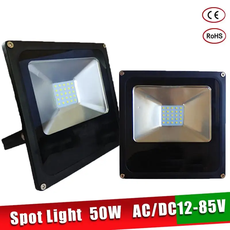 

Ultrathin 12 Volt LED Flood Light 10W 20W 30W 50W AC/DC 12-85V Waterproof IP65 Outdoor Spotlight Refletor Projector Wall Light